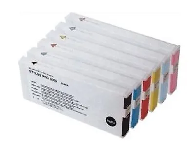 7 X Ink For Epson Stylus Pro 9600 7600 135.3-7.4oz Pigment Cartridges • $465.87