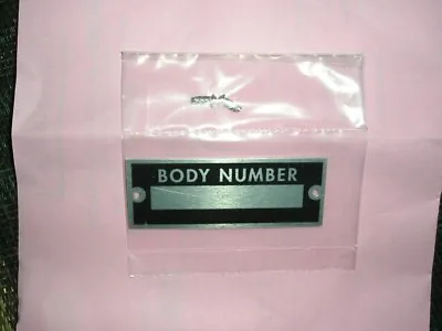 Body Serial Number ID Blank Tag All Cars Model T A Ford Dodge Chevrolet Packard • $14