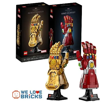 LEGO Marvel 76223 Nano Gauntlet + 76191 Infinity Gauntlet Thanos New Sealed Box • $360