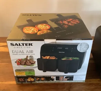 Salter EK4750BLK Dual Air Fryer 7.4l • £50