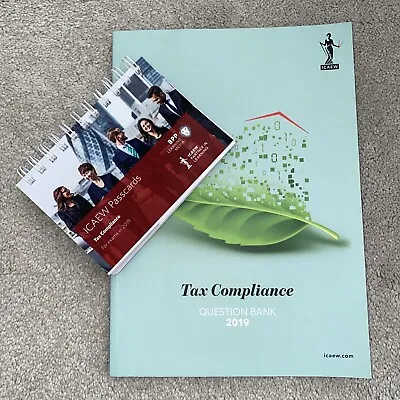 ICAEW Tax Compliance Question Bank And Passcards 2019 • £12