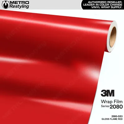 3M 2080 Gloss Flame Red Vinyl Vehicle Car Wrap Decal Film Sheet Roll | G53 • $4.95