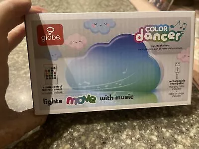 Globe Color Dancer Lights Move W/Music Remote Control Rechargeable New NIB Cloud • $12.95