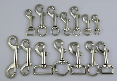 £4.09 • Buy Nickel Plated Trigger Hooks Swivel Snap Hook Clip Nickle Lead Handbag Clips Hook