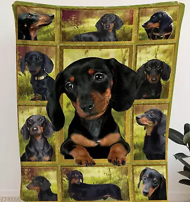 Dachshund Doxie Wiener Dog Lover Gift Plush Blanket • $41.33