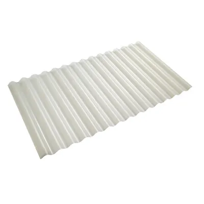 PVC Clear Plastic Corrugated Roofing Sheets UV Protected High Impact Strength1MM • £85.95