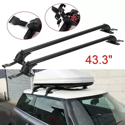 43.3  Top Roof Rack Cross Bars Luggage Carrier W/ Lock For Mini Cooper 2009-2023 • $82.95