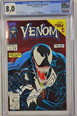 Venom Lethal Protector #1 CGC 8.0 RED FOIL  1993 Marvel 1st Venom In Own Title • $37.50