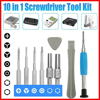 For Nintendo Switch N64 NES Wii Triwing Screwdriver Set 10 IN 1Repair Tool Kit • $7.49