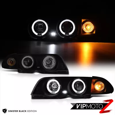  MURDERED OUT TINT  1999-2001 BMW E46 323i 325i 328i Sedan  Angel Eye  Headlight • $160.39