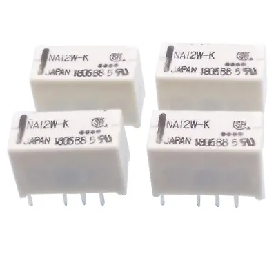 US Stock 4pcs NA12W-K DPDT Miniature Relay 12VDC For Signal Switching • $13.75