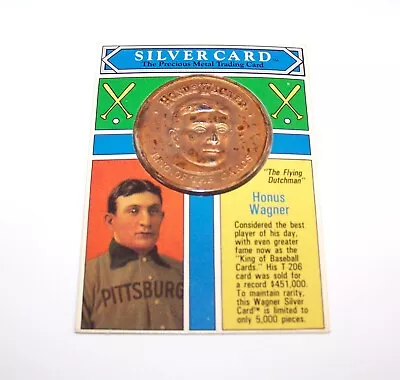 1992 HONUS WAGNER SILVER CARD .999 PURE SILVER T-206 MLB HOF 1oz COIN • $65