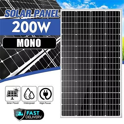 200W Monocrystalline 9BB Cell Solar Panel 200 Watts 12V High Efficiency Module • $145.78