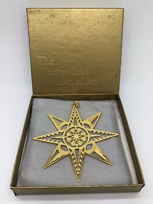 2003 Sterling Silver 925 Gold Plate MMA Metropolitan Museum Of Art Star Ornament • $99.99