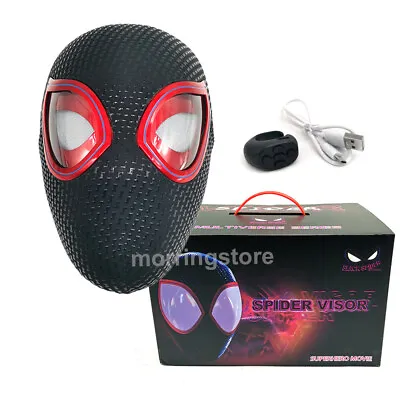 Spider-Man: Across The Spider-Verse Miles Morales 1:1 Wearable Mask Remote Eye • $139.99