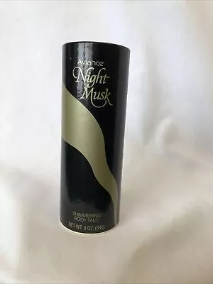Vintage Aviance Night Musk Shimmering Body Talc Preowned • $25