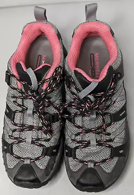 Merrell Reflex Smoke Leather Waterproof Hiking Shoes Womens Size 6.5 • $44.99