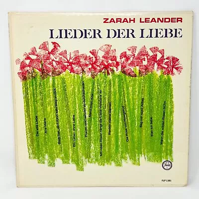 Zarah Leander Lieder Der Liebe  LP Vinyl Record • $14.99