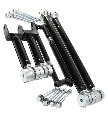 Black Rear Control Arms Brace&Upper Lower Trailing Suspension For68-72 GM A Body • $345