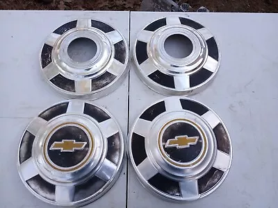 Set Of 4 1973-1991 3/4 Ton Chevy Pickup Truck Hubcaps 16  Wheel 12  4 4wd • $150