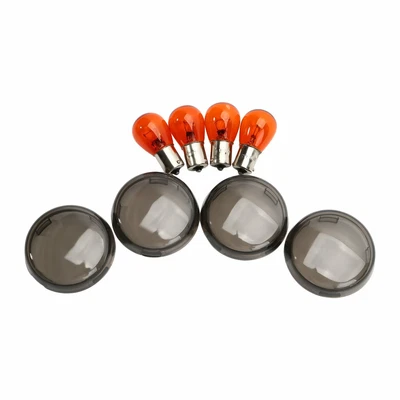 $17.99 • Buy Turn Signal Light Indicator Amber Lens Cover For Harley Dyna Softail Sportster
