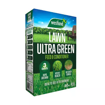 Westland Aftercut Ultra Green Plus Lawn Feed And Iron Supplement 100sqm • £10.99