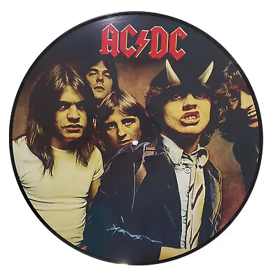 AC/DC - Band Photo Picture Disc - Real Vinyl 12  - Upcycled Wall Art • $15.99