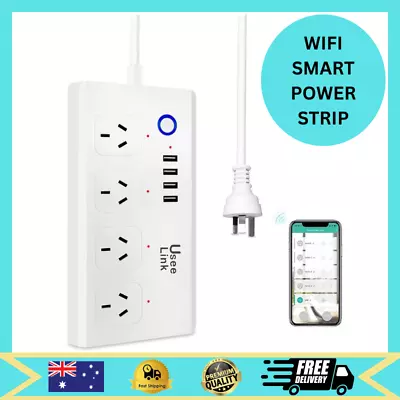 WiFi Smart Power Strip UseeLink Power Board With 4 Outlets And 4 USB Charging • $52.48