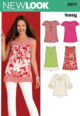 New Look Ladies Easy Sewing Pattern 6871 Summer Tops & Blouses (NewLook-6... • £12.49