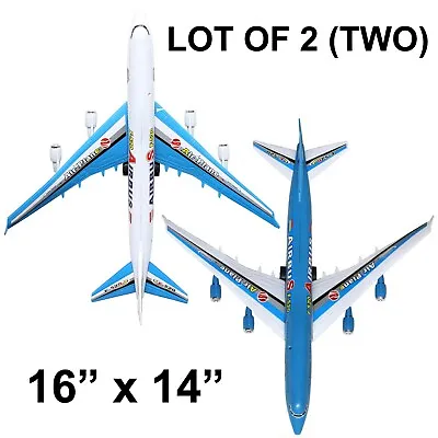 Lot Of 2 - Plane Toy A380 Big Pull Cord Commercial Airplane Plane Assemble • $14.99