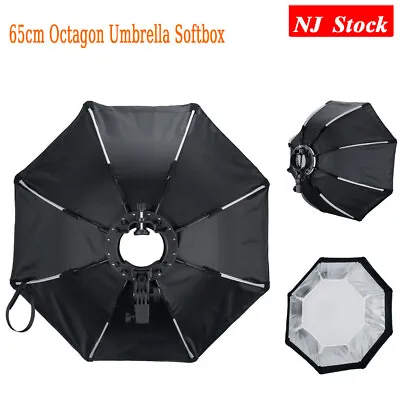 US 65cm Octagon Umbrella Flash Speedlite Softbox For Godox V1 AD200 200pro V860 • $49.99