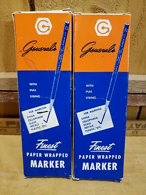 Generals Vtg Finest Paper Wrapped Grease Marker Black General Pencil Co USA  • $20.81