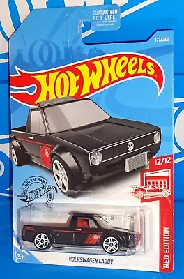 Hot Wheels 2019 Target Red Edition Series 12/12 #177 Volkswagen Caddy Black • $10