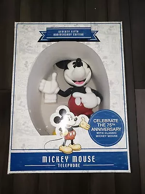 75TH Anniversary Mickey Mouse Animated Talking Telephone 2004  • $69.99