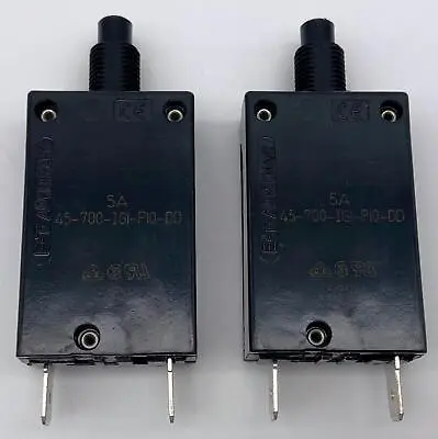 Qty 2 E-T-A 45-700-IG1-P10-DD Resettable 5 Amp Circuit Breakers 250VAC 28VDC • $34.99