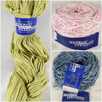 Plymouth Yarn Fantasy Naturale 100% Cotton Mercerized 140y 100g 3.5oz • $7.90