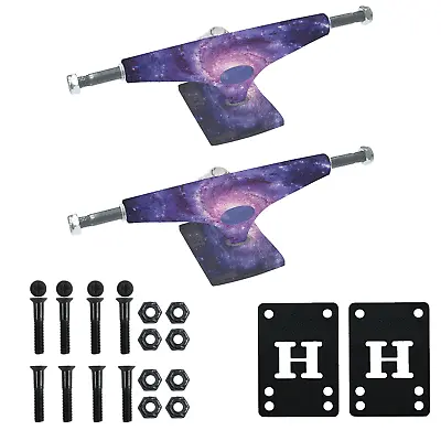 Krux Skateboard Trucks K5 Galaxy + Risers & Hardware Kit - Choose Size • $51.95