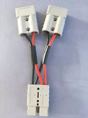 $13.50 • Buy 50 Amp Anderson Style Plug Double Connector Y Adapter 6mm Automotive  Cable