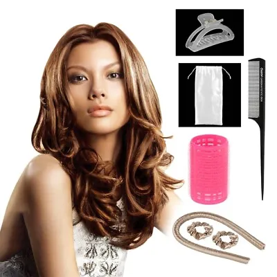 $15.40 • Buy Heatless Hair Curlers Roller Combs Kit For Long Hair To Sleep No Heat Rollers