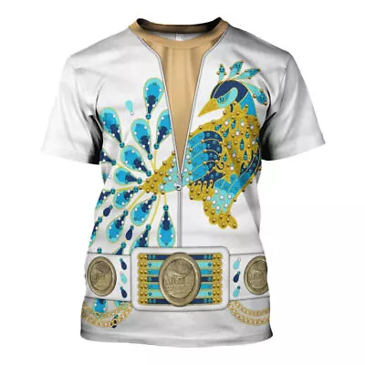 Elvis Presley Peacock Outfit Costume T-Shirt S-5XL US Size Gift For Fans • $25.99