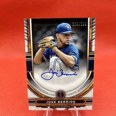 Jose Berrios 2023 Topps Tribute Silver Refractor Auto /199 Blue Jays TA-JBE • $5.95