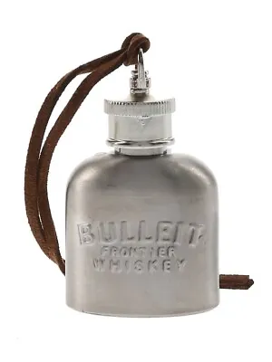 Bulleit Frontier Bourbon Mini Hip Flask 5.5cm Tall • £5