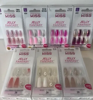 KISS JELLY FANTASY Long Coffin Shaped False Nails • £9.95