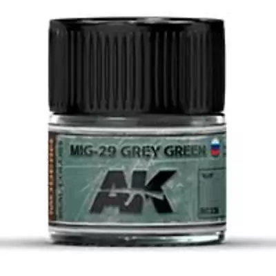 AK Interactive RC338 Real Colors Acrylic Lacquer MIG-29 Grey Green 10ml DISC • $3.99