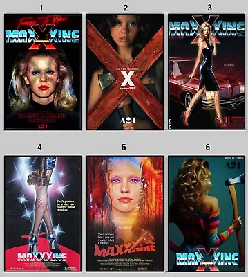 Maxxxine 2023- 2024 Movie Poster Horror Poster All Sizes Wall Art Trendy Poster • $11.99