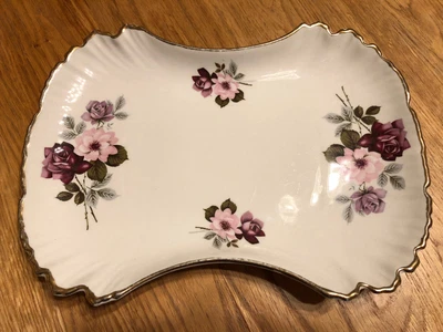 £7.99 • Buy STAFFORDSHIRE JAMES KENT OLD FOLEY SCALLOPED SANDWICH PLATE  Wedding Christening