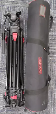 $999 • Buy Cartoni Focus 8 Fluid Head With T630/2 Red Lock Tripod, Spreader, Soft Case
