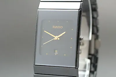 [Near MINT] RADO Diastar 111.0348.3 High-Tech Ceramics Quartz Black Mens Watch • £675.97