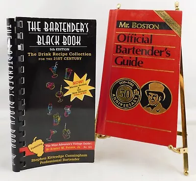 Bartender Guides Lot Of 2 Mr. Boston De Luxe 50th Anniversay AND Black Book • $12.97