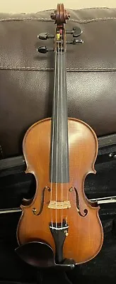 7/8 Size Gliga GAMA Violin 2017 Antique Finish With Case & GEWA Fiber Bow • $700